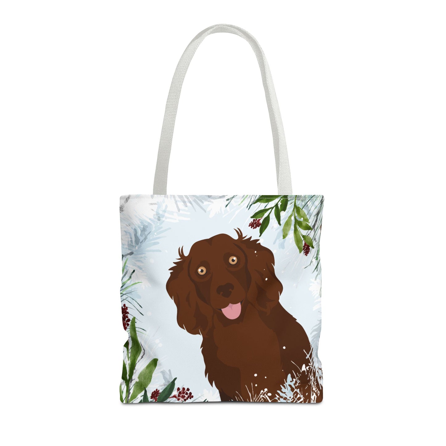 Boykin Spaniel Dog Christmas Holiday Tote Bag 16x16