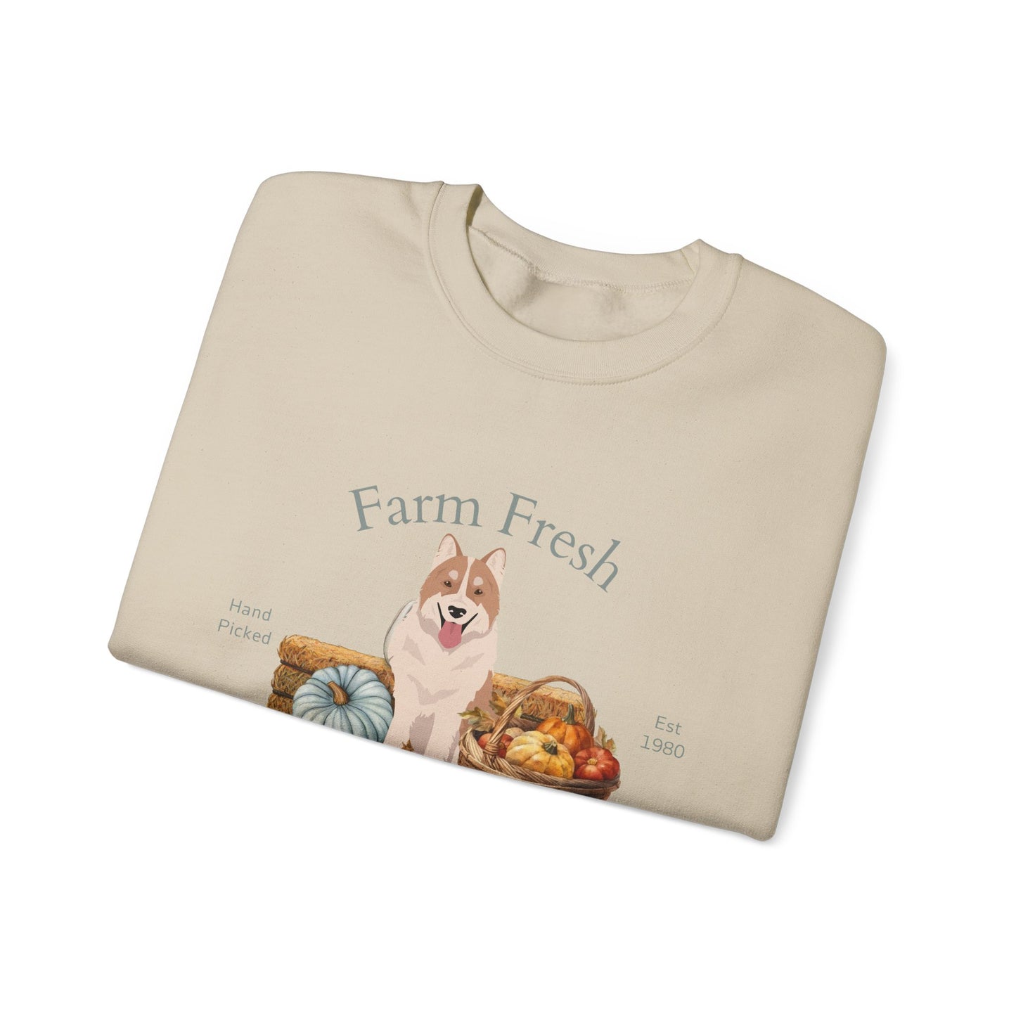 Thai Bangkaew Dog Dog Fall Farm Fresh Unisex Heavy Blend Crewneck Sweatshirt