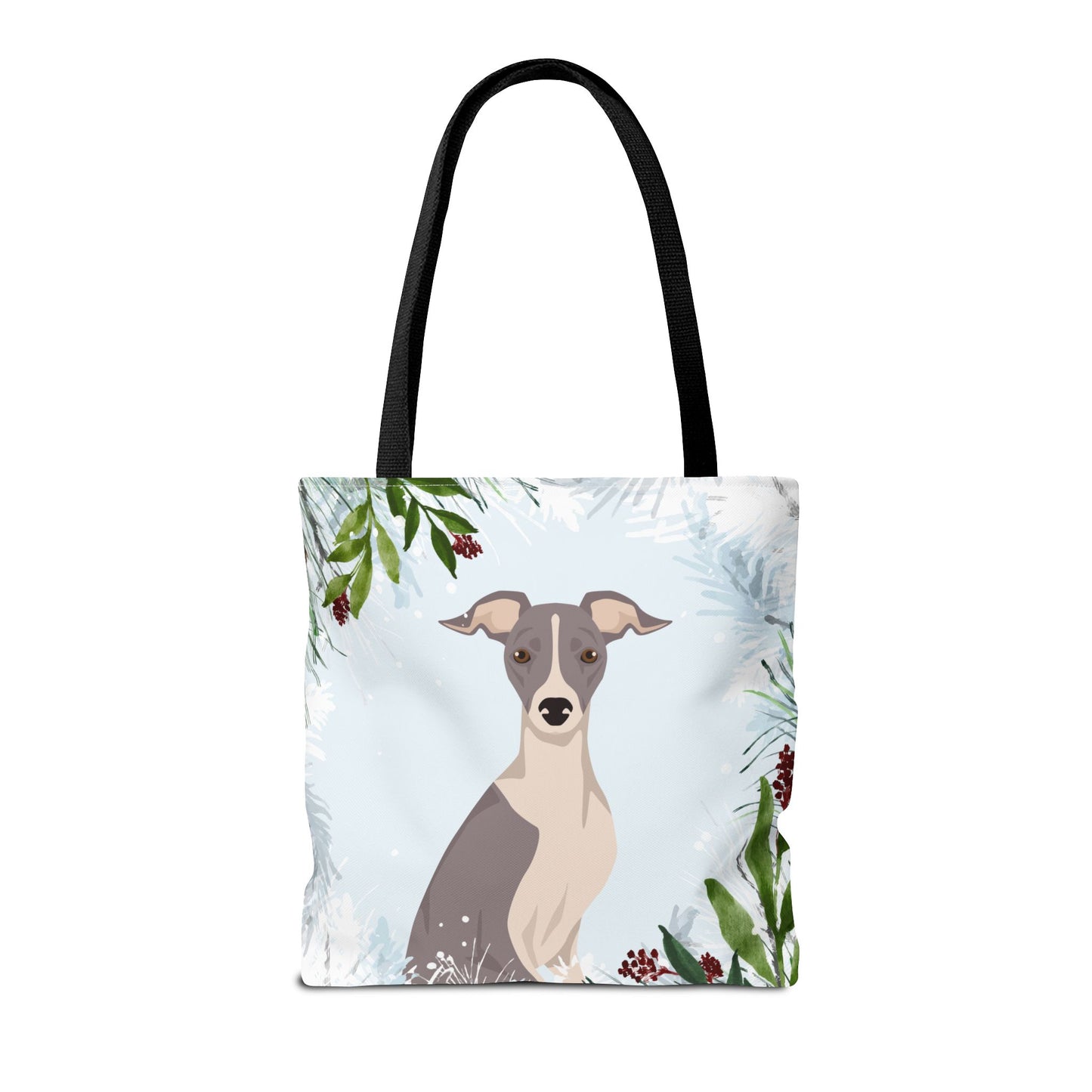 Italian Greyhound Dog Christmas Holiday Tote Bag 16x16