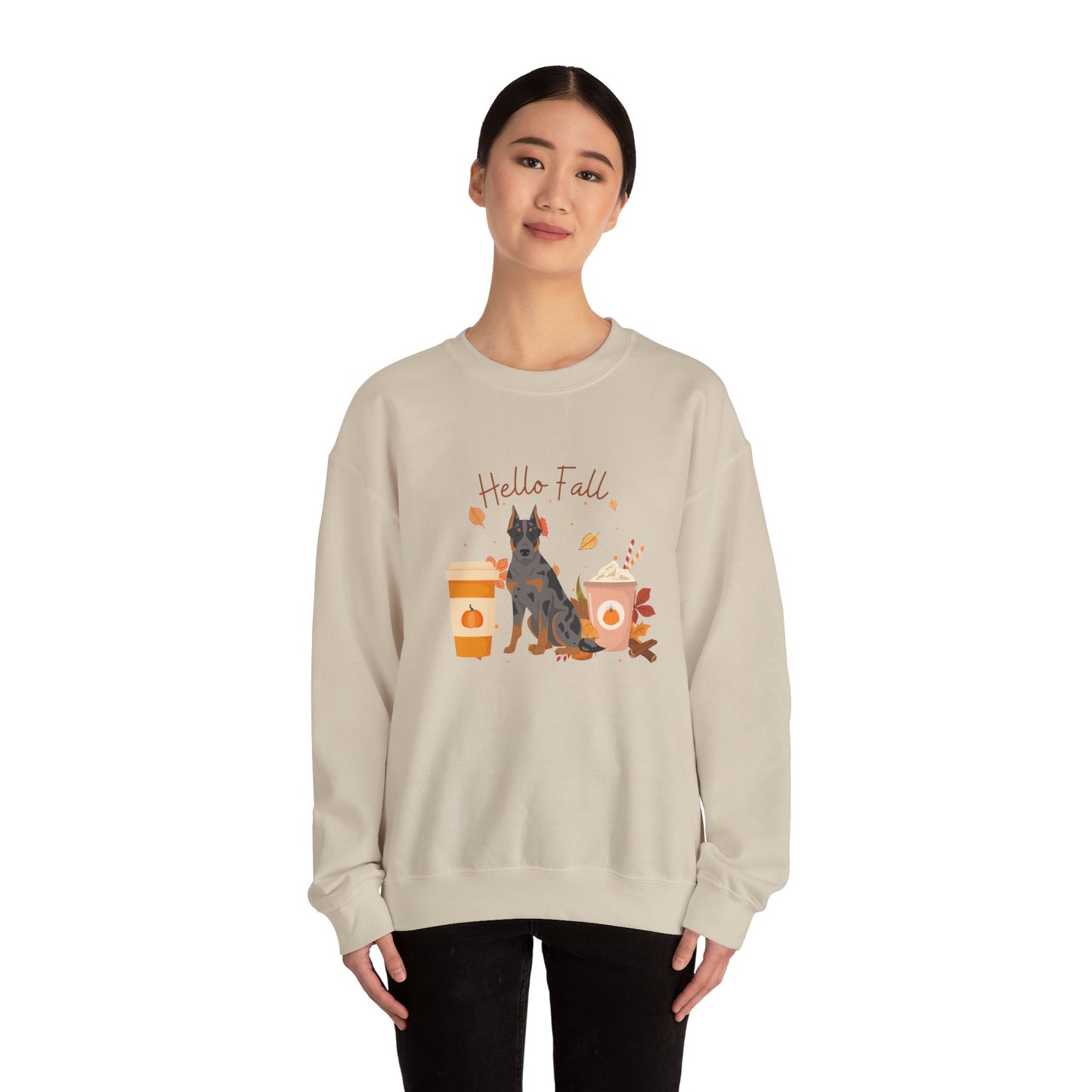 Beauceron Dog Fall Halloween Unisex Heavy Blend Crewneck Sweatshirt