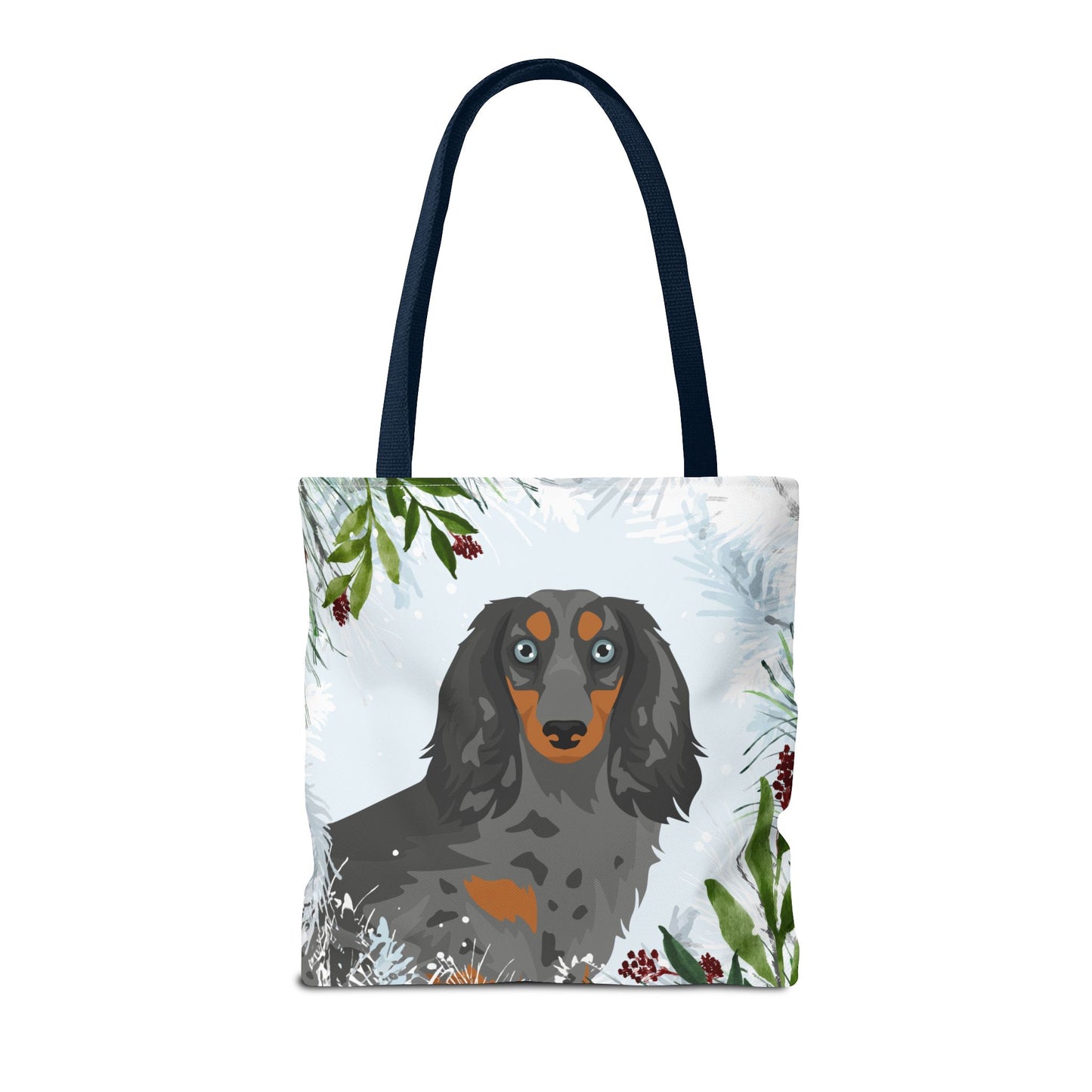 Dachshund Dog Christmas Holiday Tote Bag 16x16
