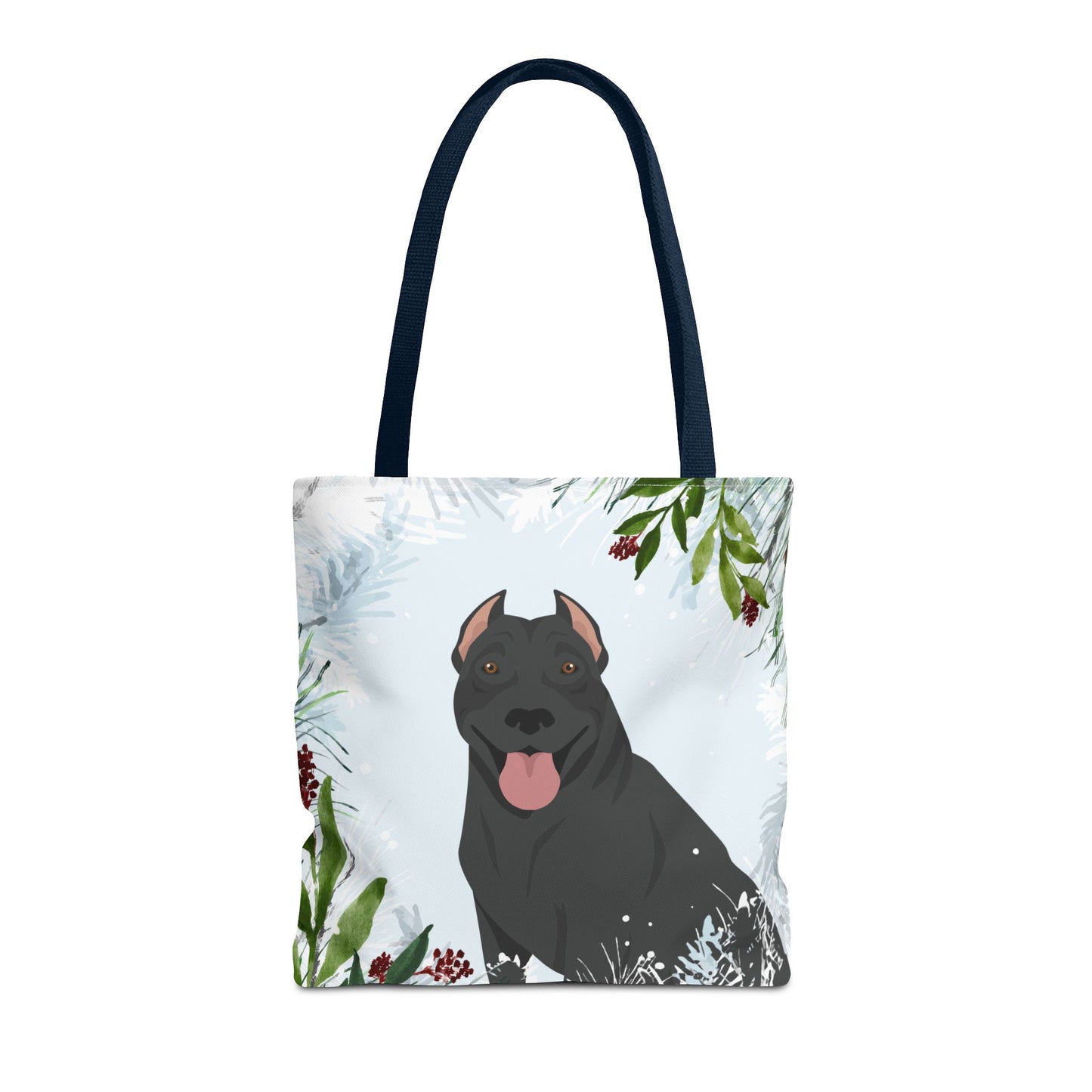 Pit Bull Dog Christmas Holiday Tote Bag 16x16