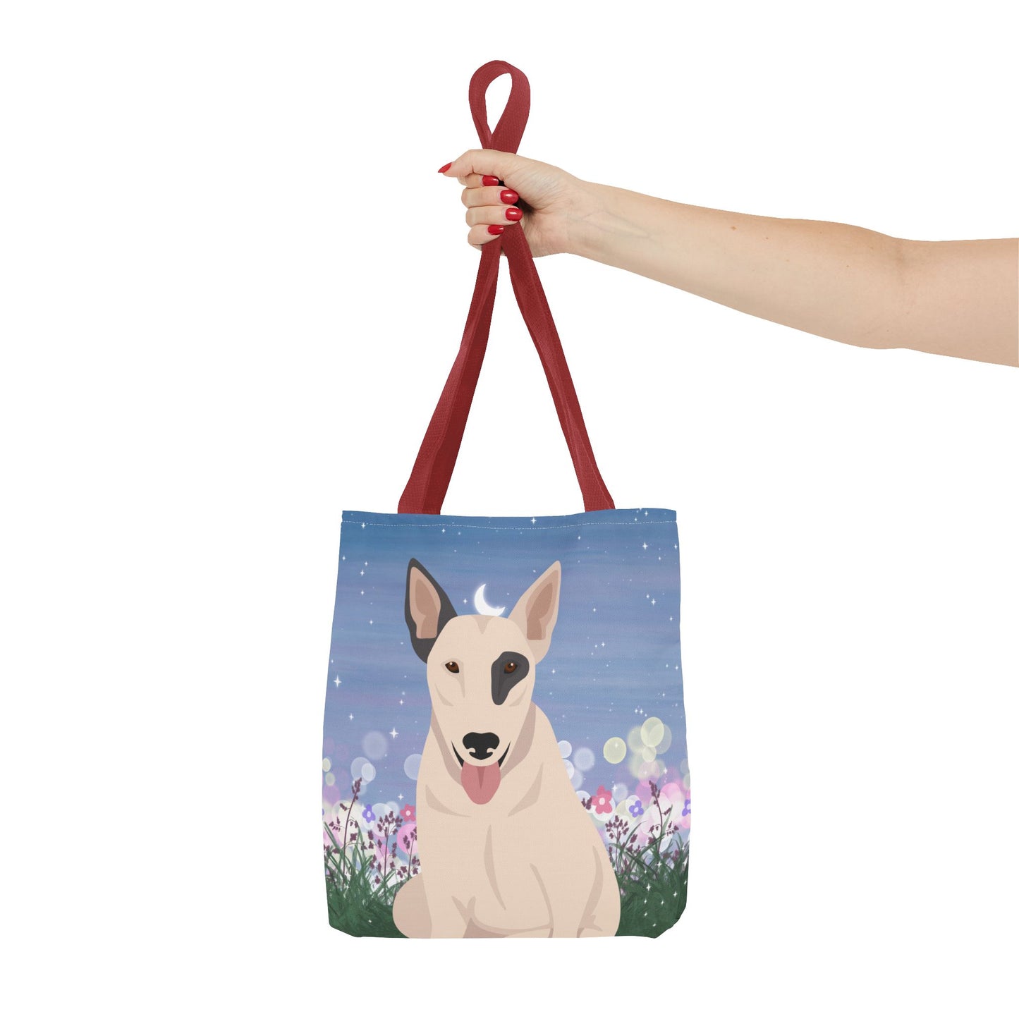 Bull Terrier Dog Tote Bag 13x13