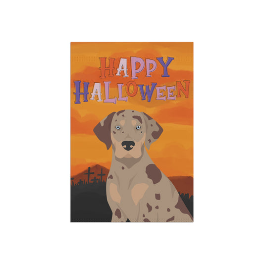 Catahoula Leopard Dog Dog Halloween Garden Flag