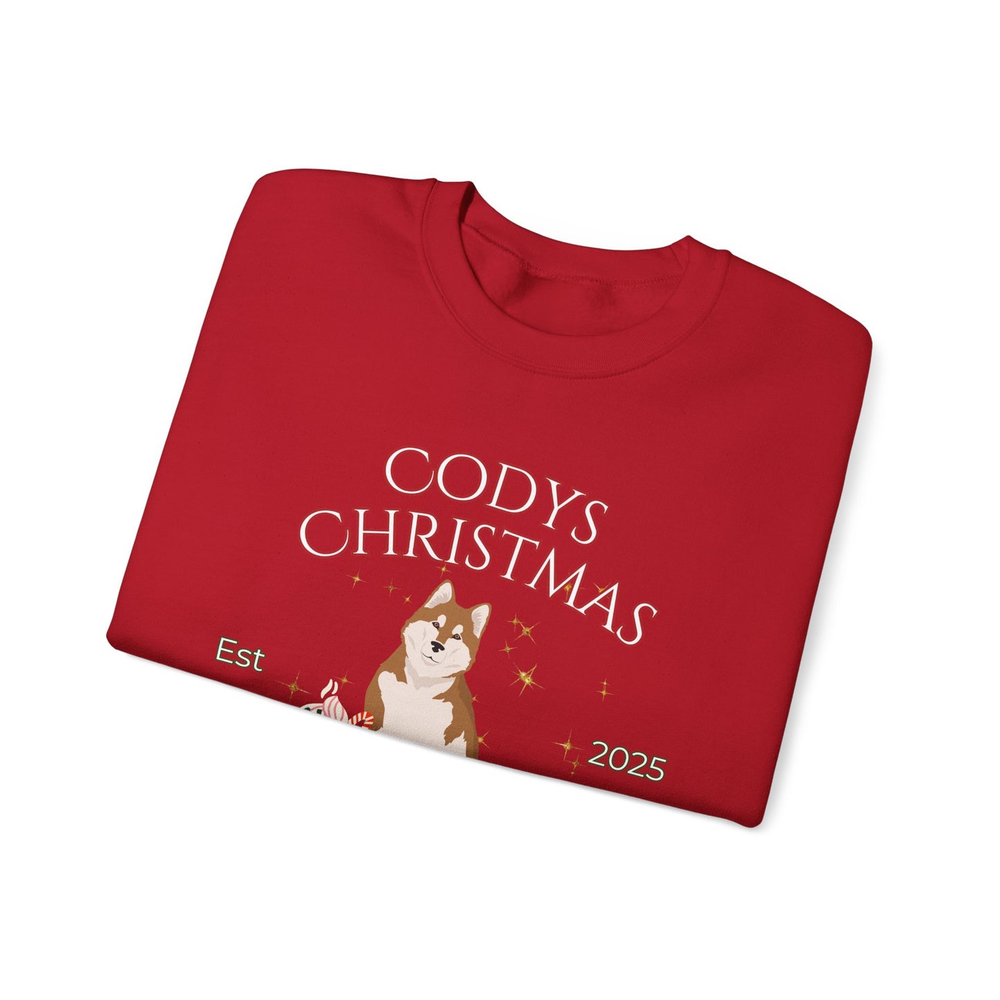 Alaskan Malamute Dog Christmas Social Club Unisex Heavy Blend Crewneck Sweatshirt Custom Name