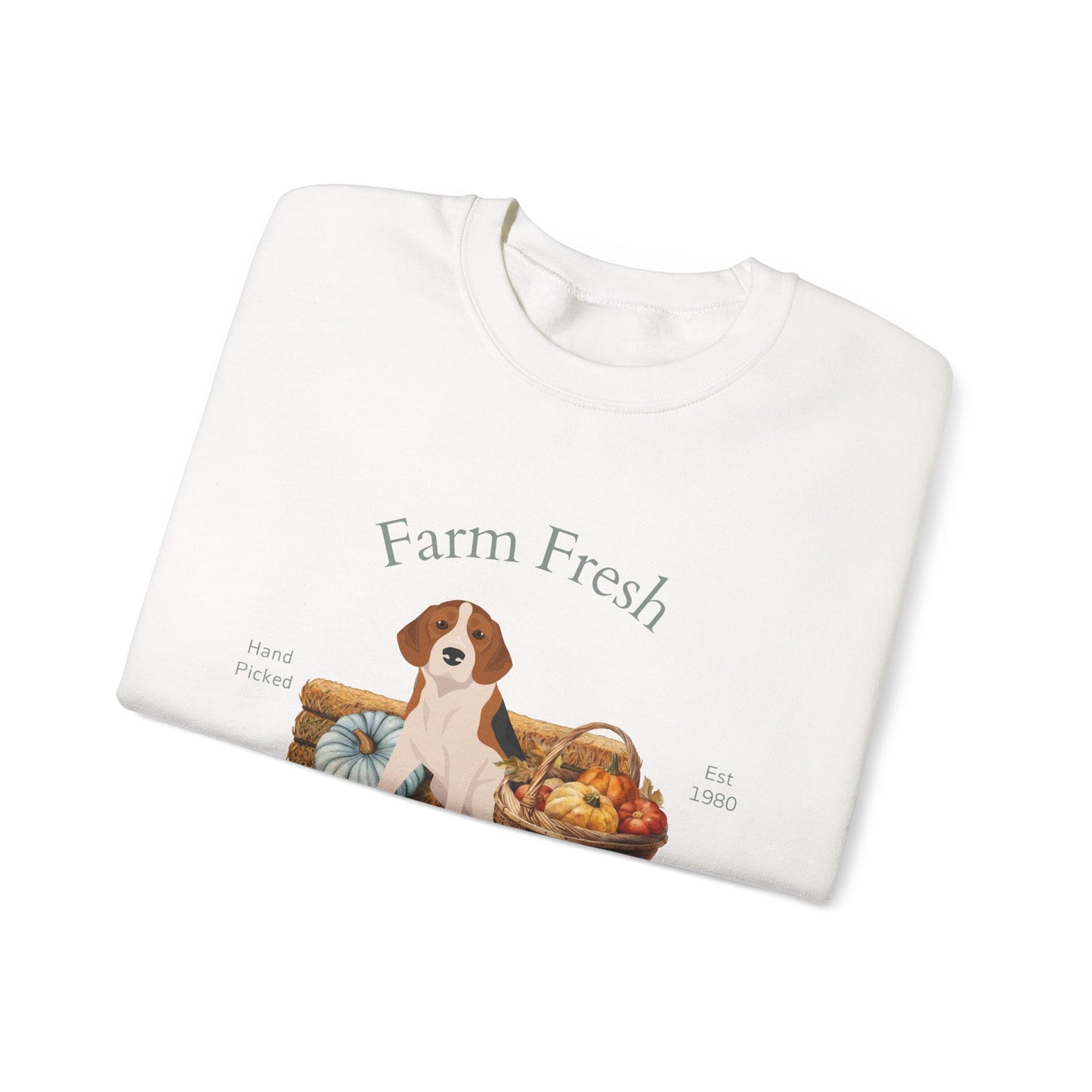 Beagle Dog Fall Farm Fresh Unisex Heavy Blend Crewneck Sweatshirt