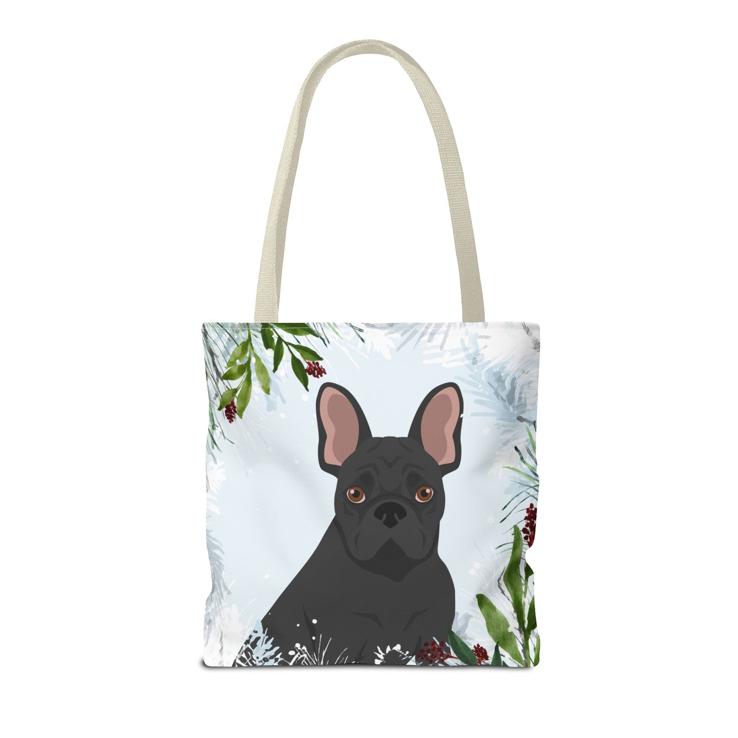 French Bulldog Dog Christmas Holiday Tote Bag 16x16