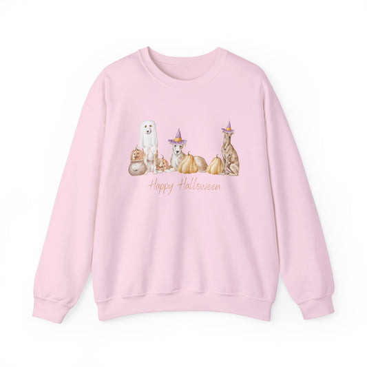 Whippet Dog Halloween Unisex Heavy Blend Crewneck Sweatshirt
