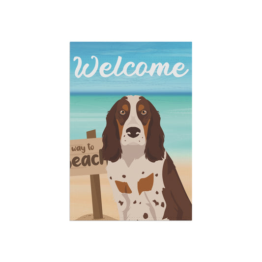 Russian Spaniel Dog Garden Flag