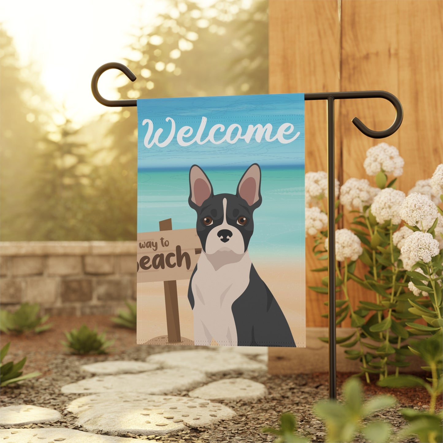 Boston Terrier Dog Garden Flag