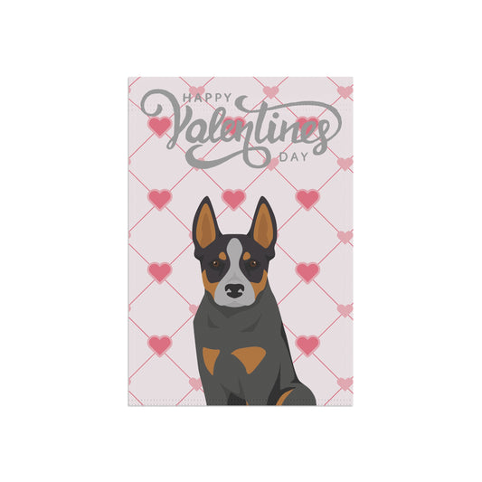 Australian Cattle Dog Valentines Day Garden Flag