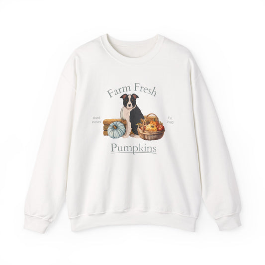 McNab Dog Fall Farm Fresh Unisex Heavy Blend Crewneck Sweatshirt