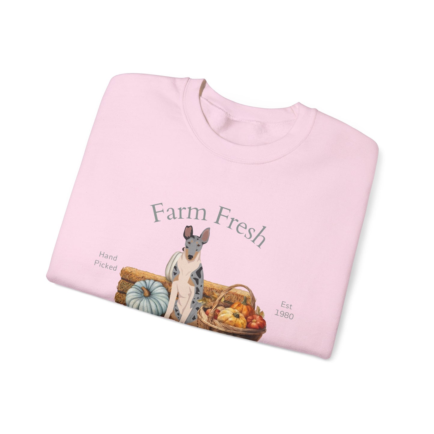 Smooth Collie Dog Fall Farm Fresh Unisex Heavy Blend Crewneck Sweatshirt