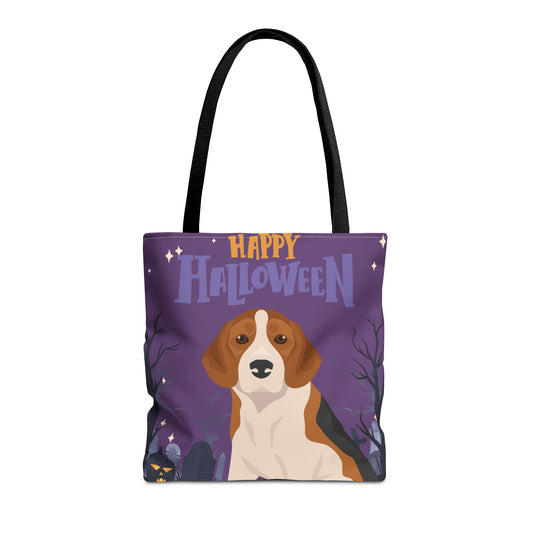 Beagle Dog Happy Halloween Tote Bag 16x16