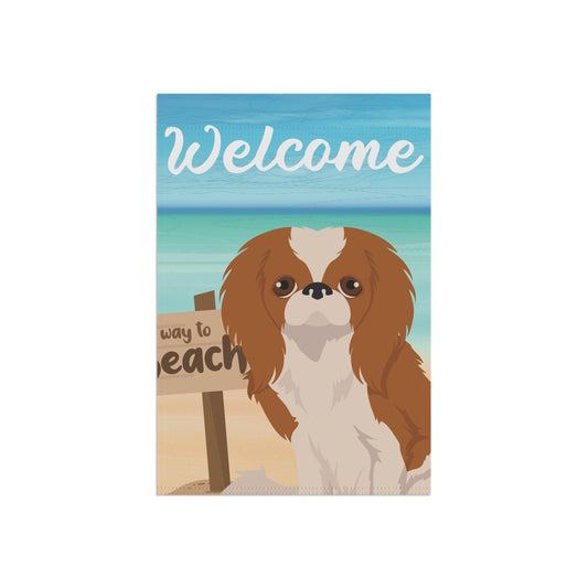 Japanese Chin Dog Garden Flag