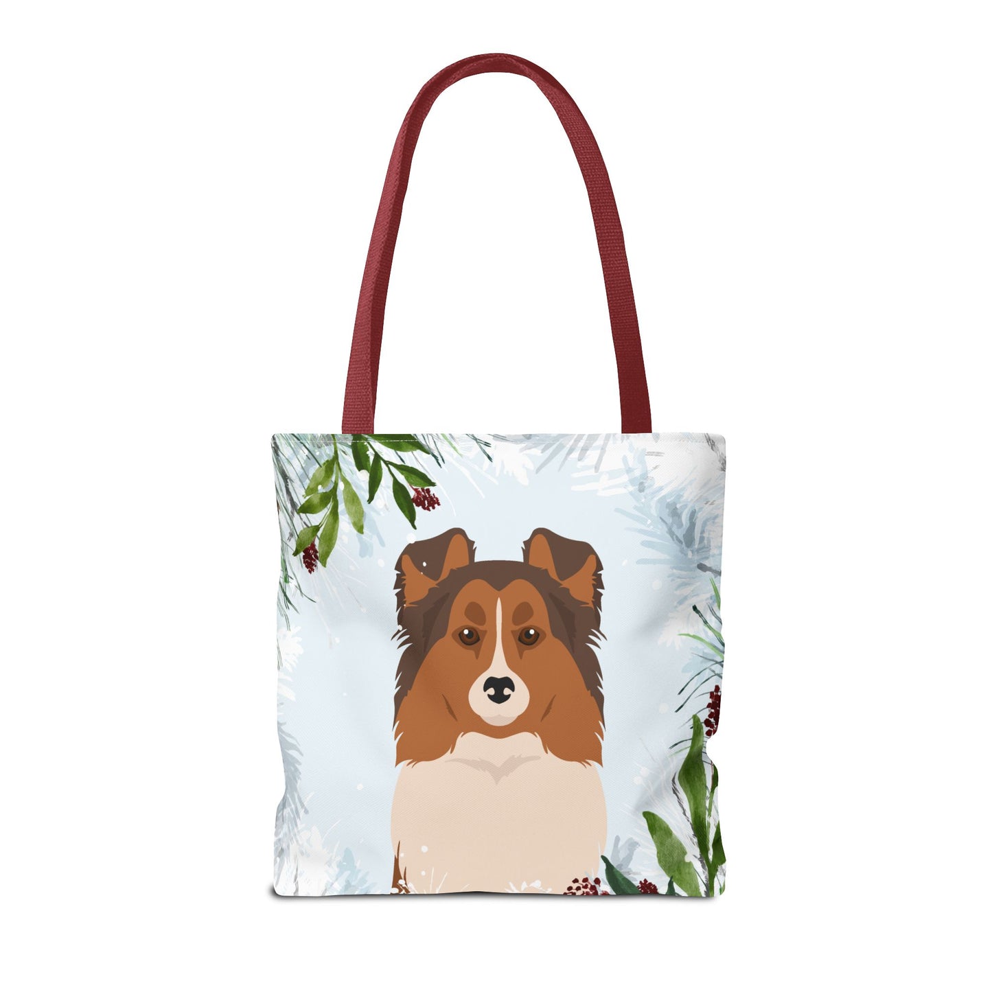 Shetland Sheepdog Dog Christmas Holiday Tote Bag 16x16