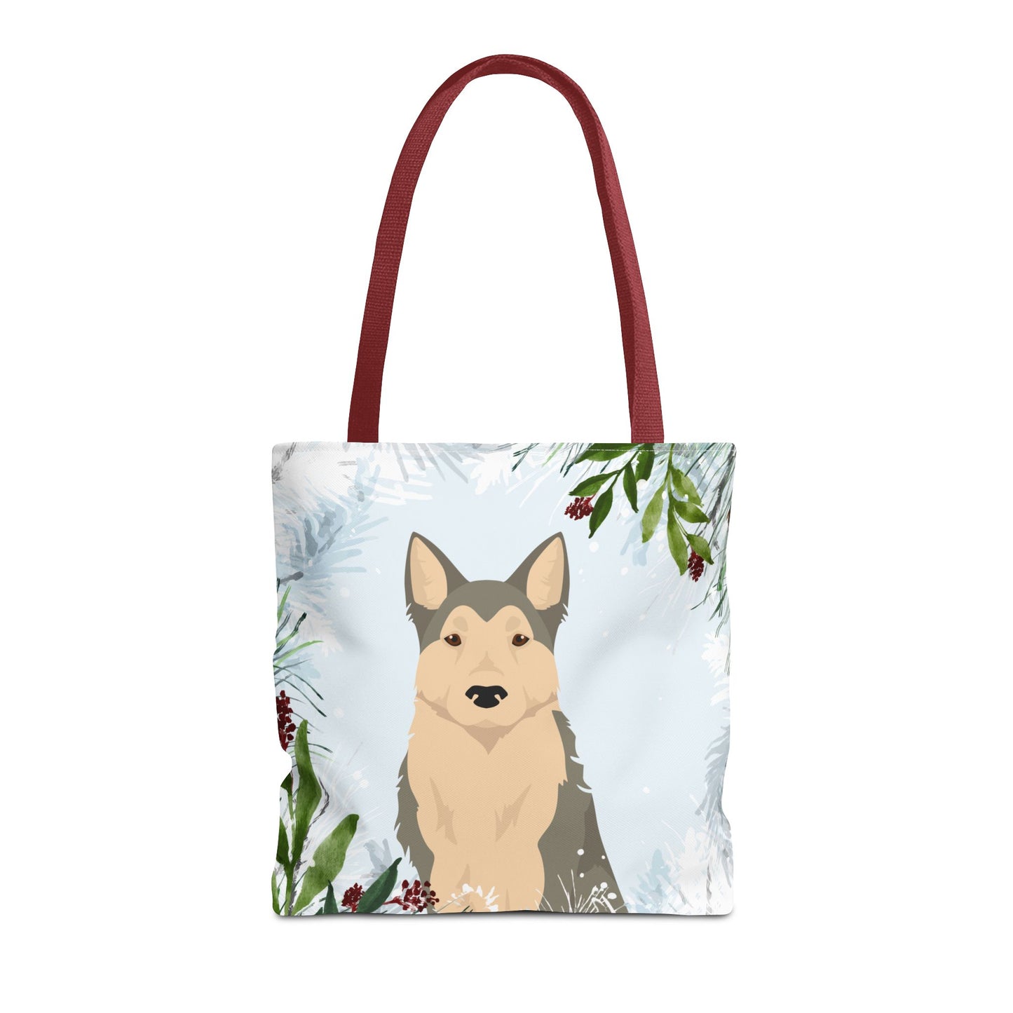 West Siberian Laika Dog Christmas Holiday Tote Bag 16x16