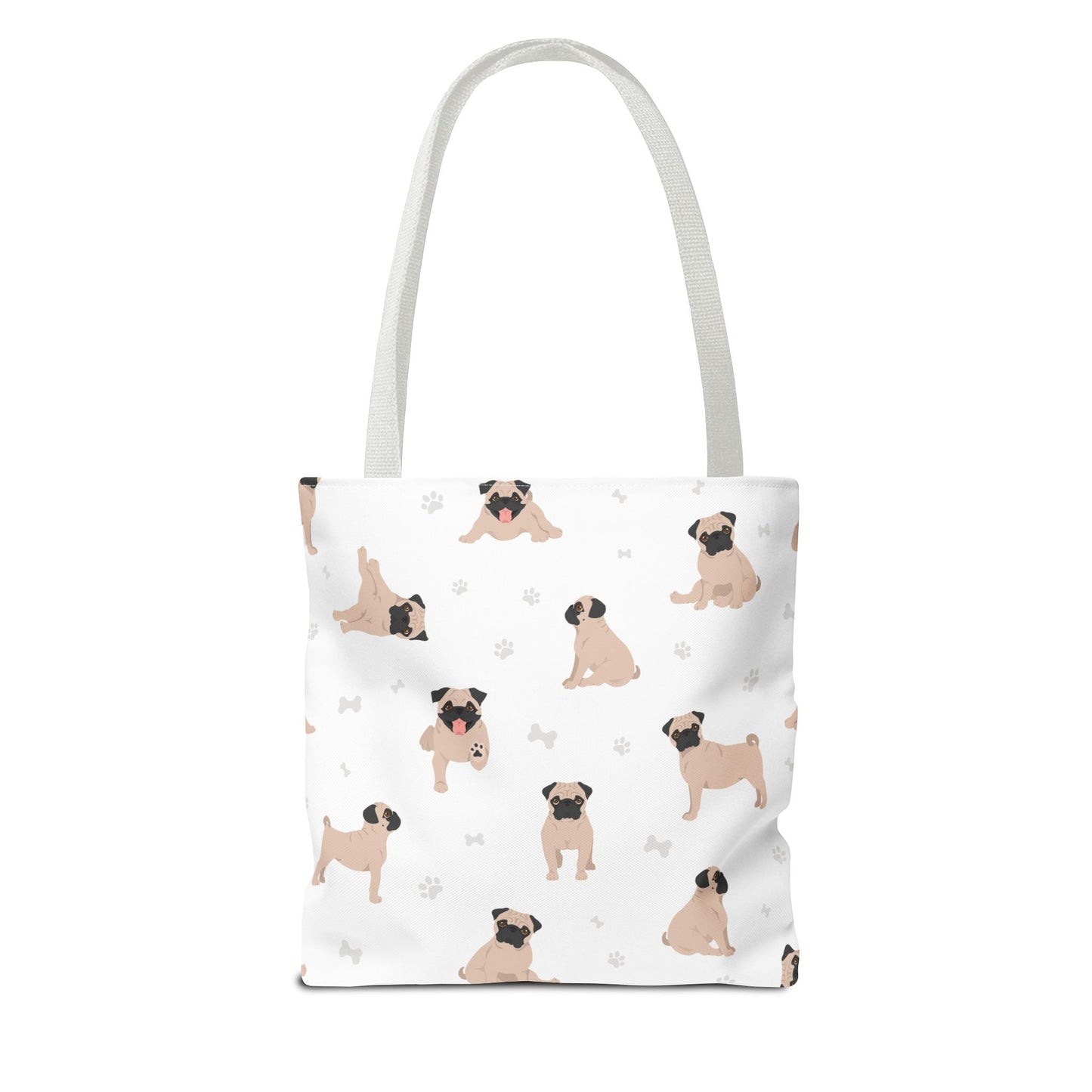 Pug Dog Tote Bag, Dog Mom Gift