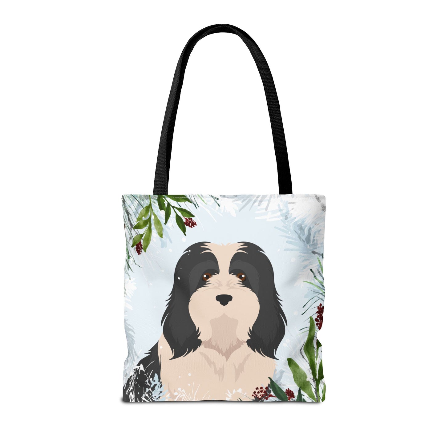Havanese Dog Christmas Holiday Tote Bag 16x16