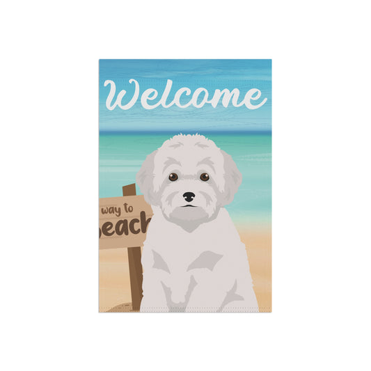 Toy Poodle Dog Garden Flag