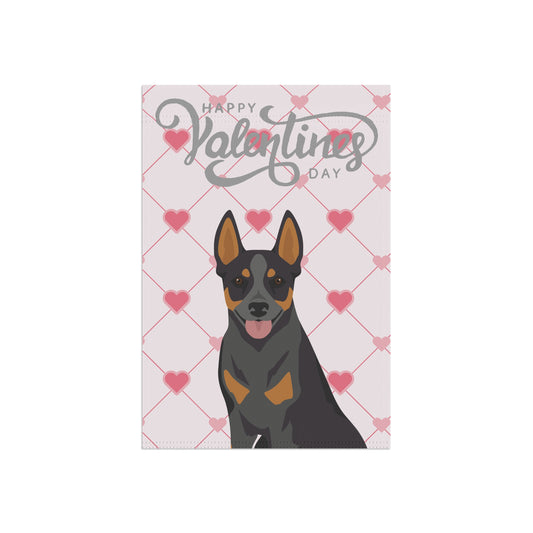 Australian Stumpy Tail Cattle Dog Valentines Day Garden Flag