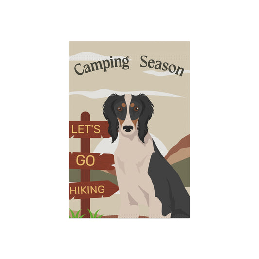Saluki Dog Camping Garden Flag