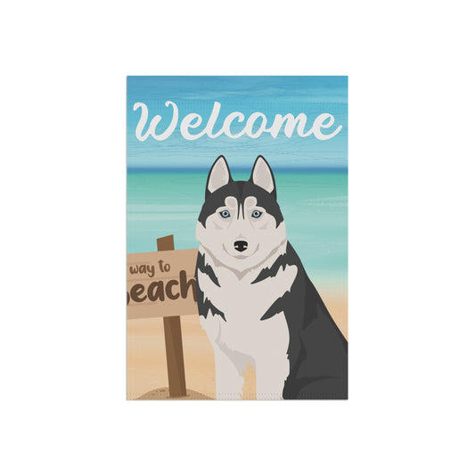 Siberian Husky Dog Garden Flag