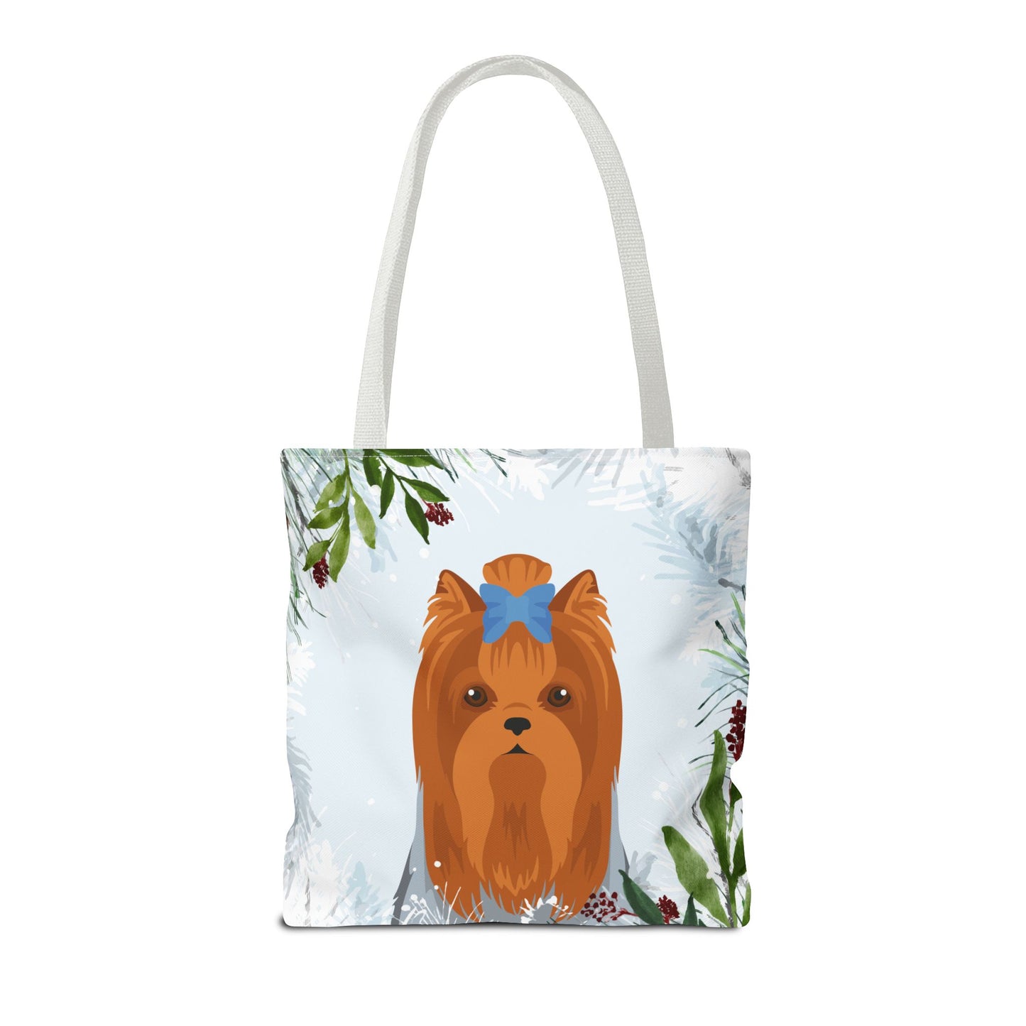 Yorkshire Terrier Dog Christmas Holiday Tote Bag 16x16