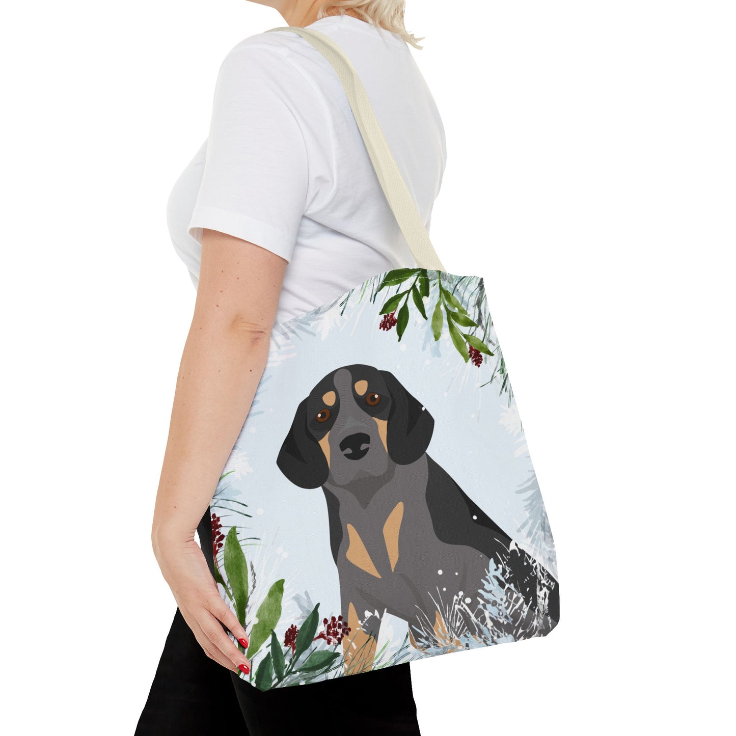 Beagle Dog Christmas Holiday Tote Bag 16x16