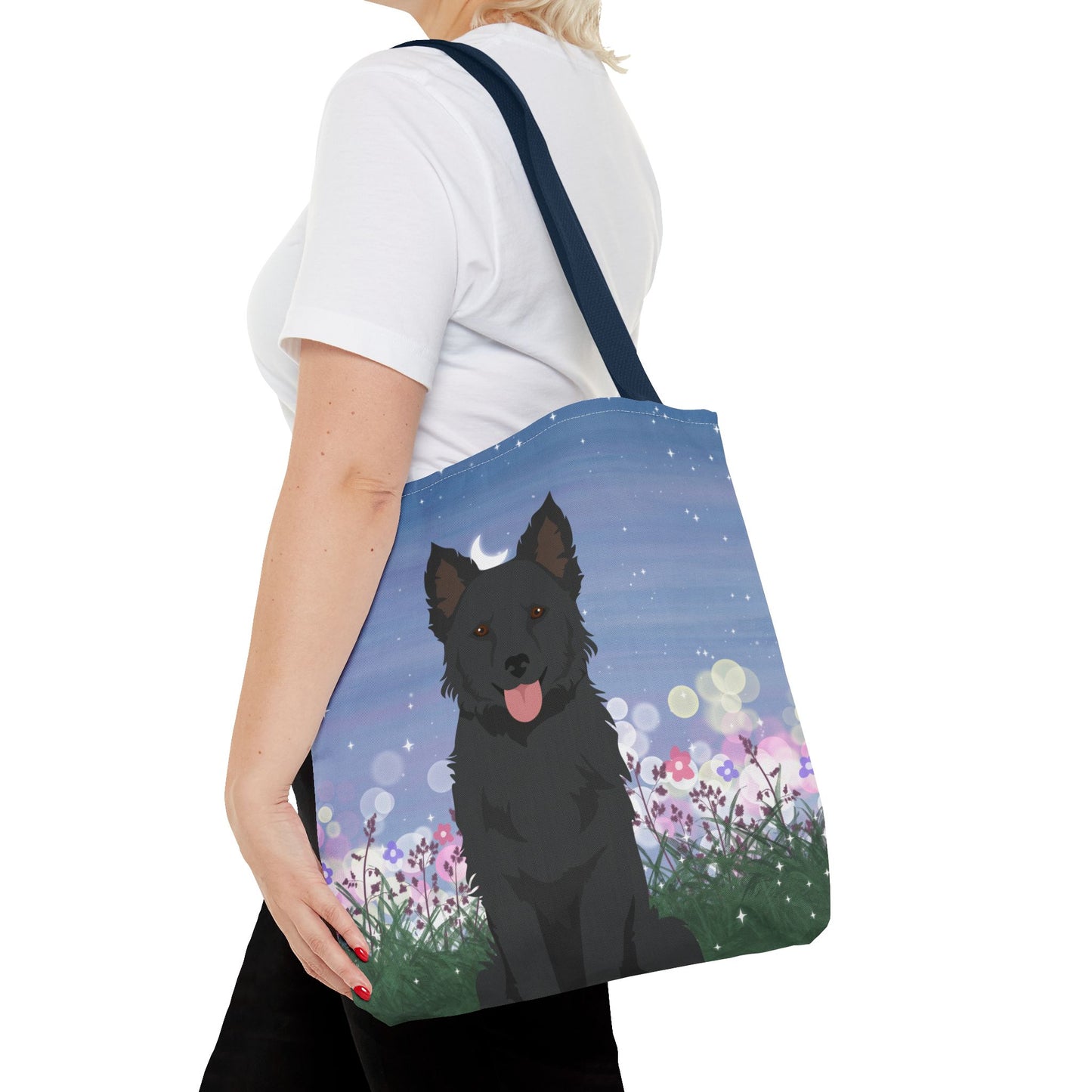 Mudi Dog Tote Bag 16x16