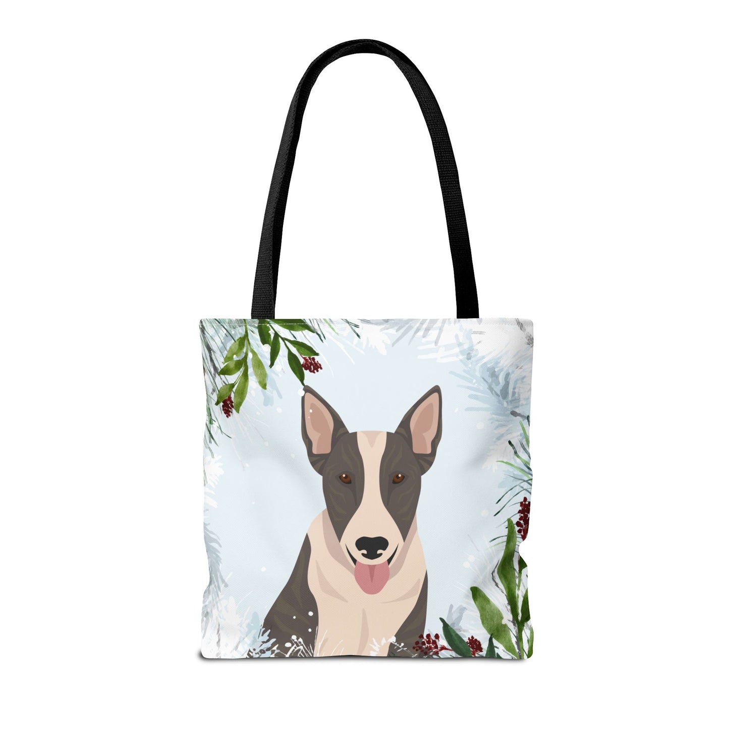 Bull Terrier Dog Christmas Holiday Tote Bag 16x16