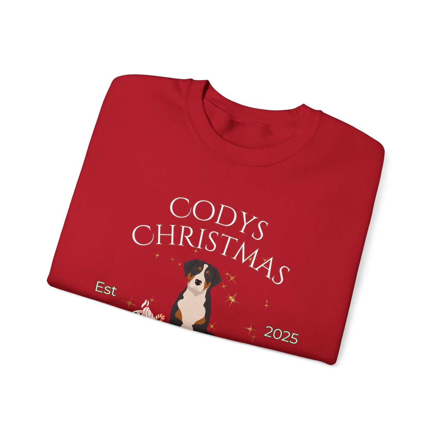 Greater Swiss Mountain Dog Dog Christmas Social Club Unisex Heavy Blend Crewneck Sweatshirt Custom Name
