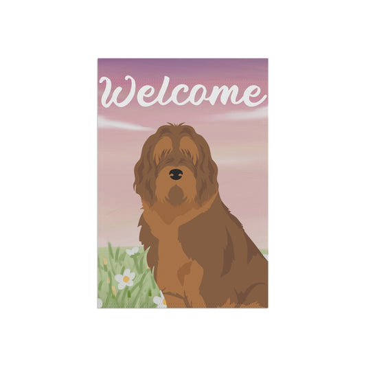 Otterhound Dog Welcome Garden Flag