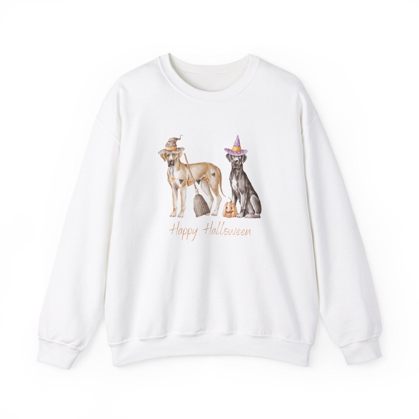 Great Dane Dog Halloween Unisex Heavy Blend Crewneck Sweatshirt