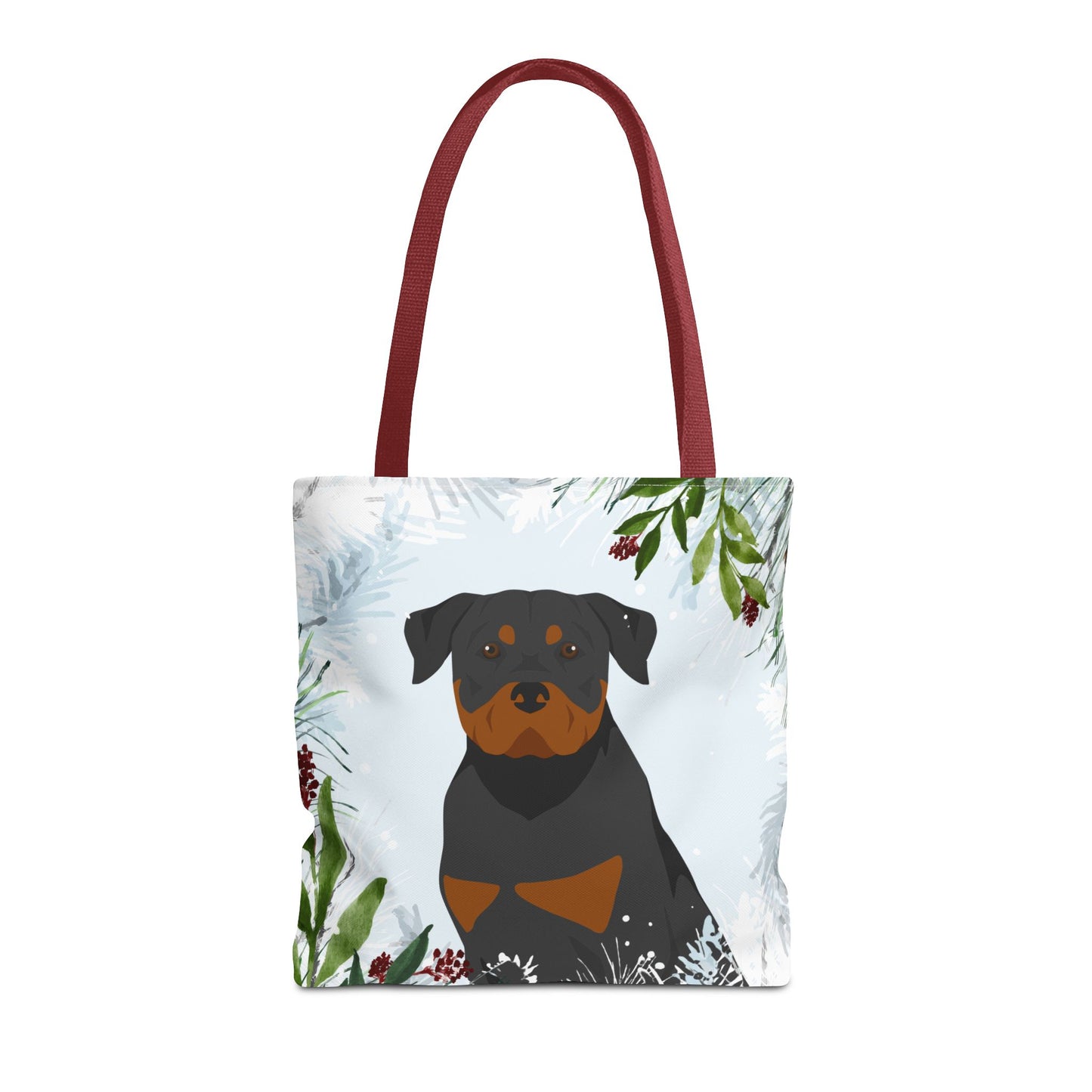 Rottweiler Dog Christmas Holiday Tote Bag 16x16