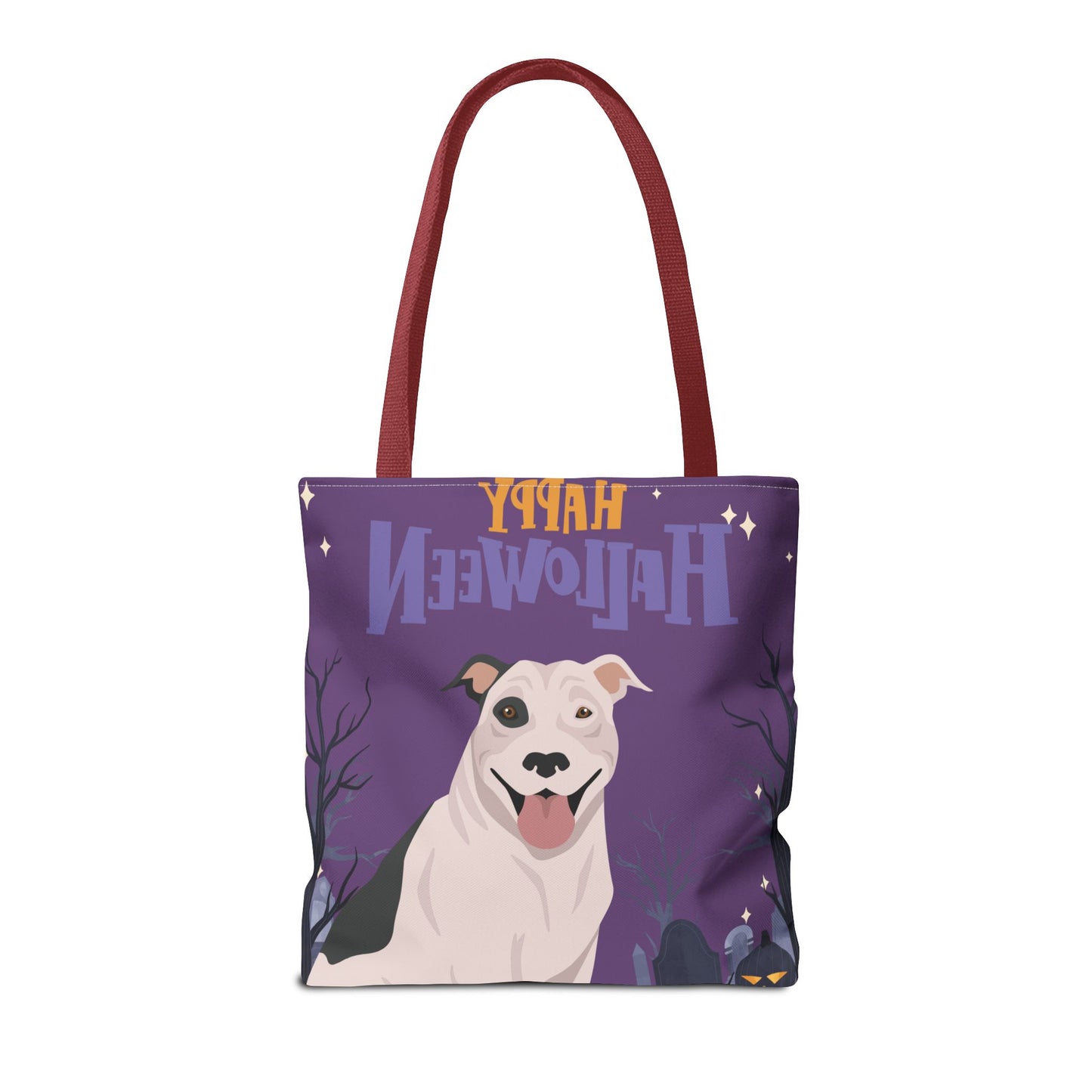 Pit Bull Dog Happy Halloween Tote Bag 16x16