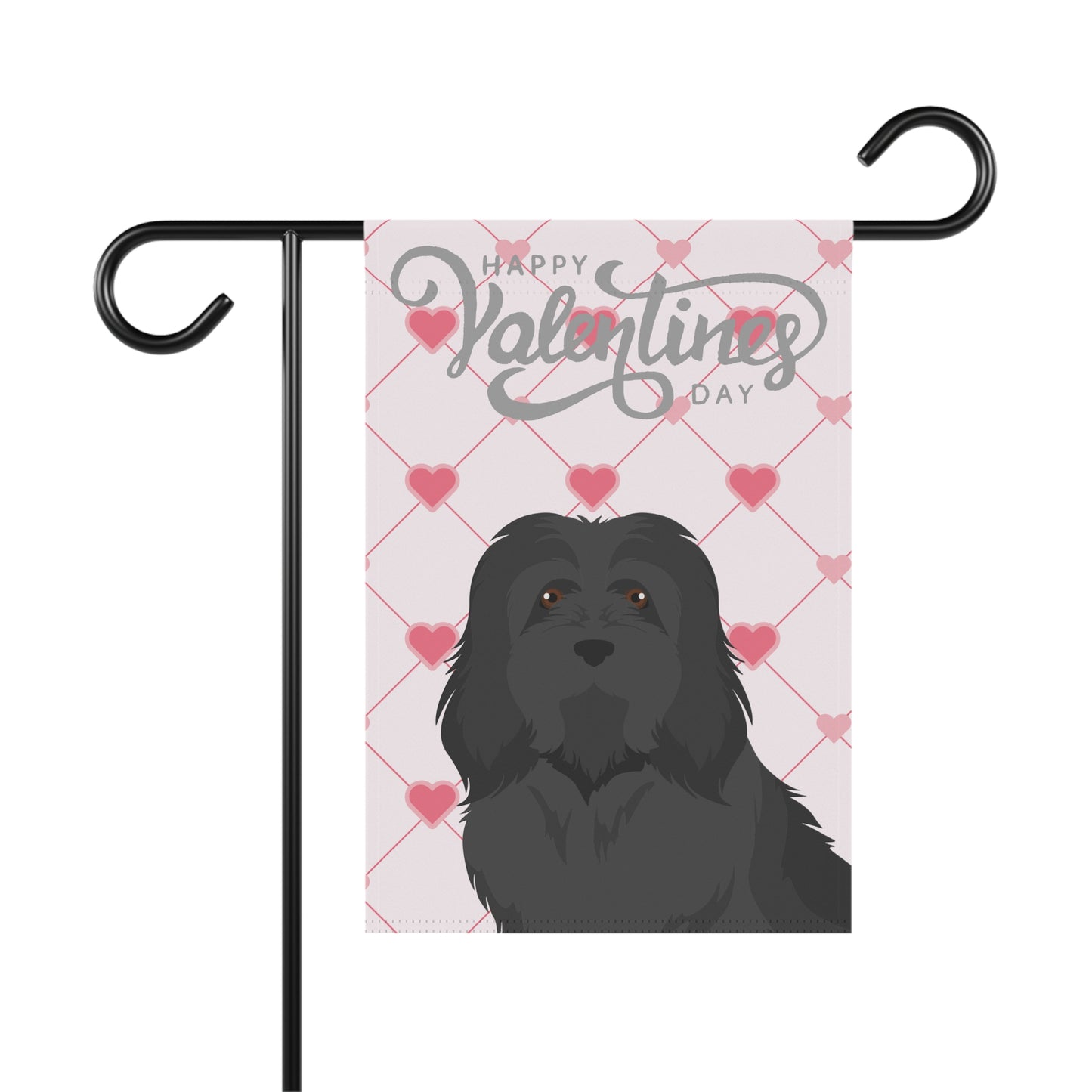 Havanese Dog Valentines Day Garden Flag