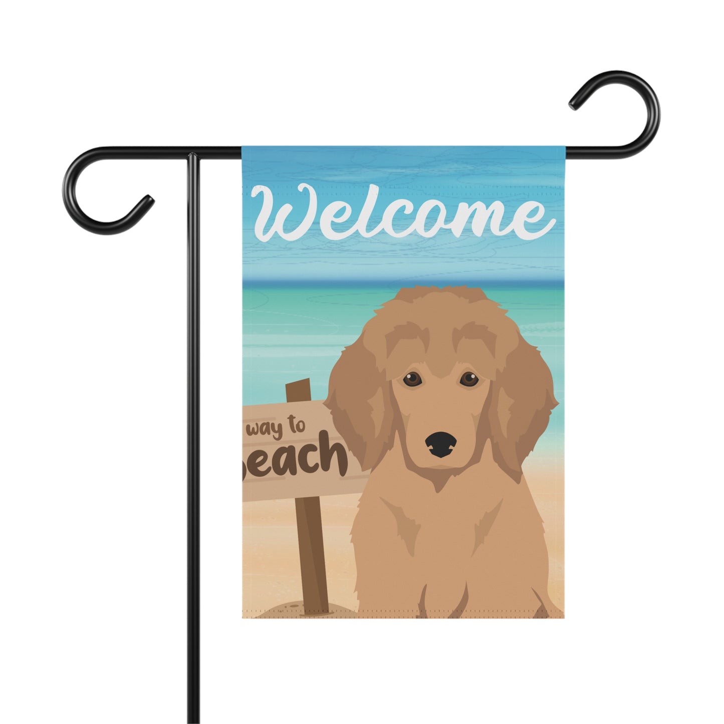 Poodle Dog Garden Flag