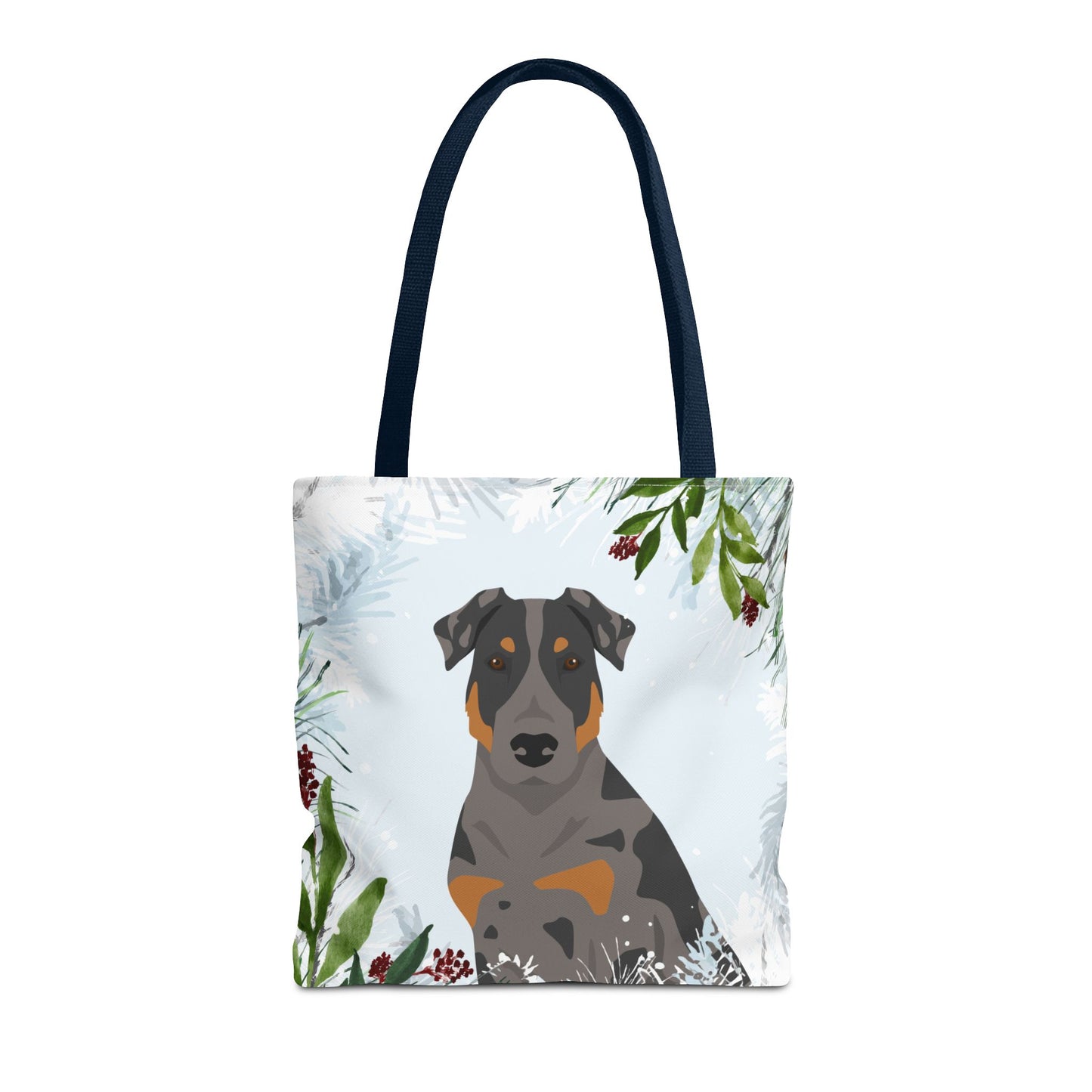 Beauceron Dog Christmas Holiday Tote Bag 16x16