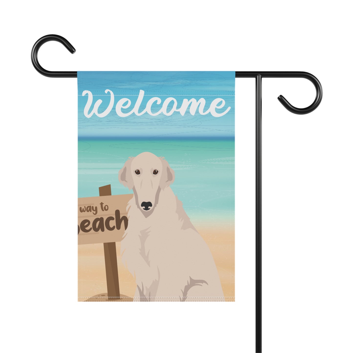 Borzoi Dog Garden Flag
