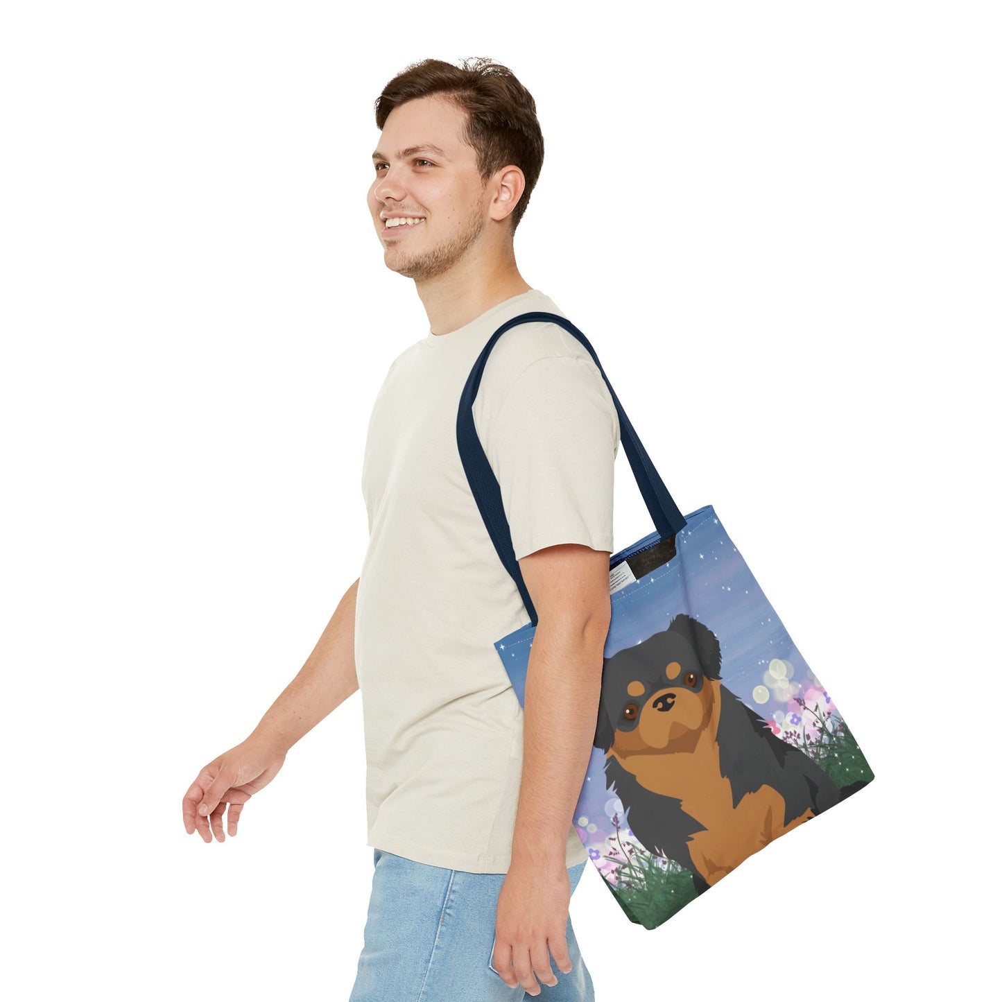 Tibetan Spaniel Dog Tote Bag 16x16