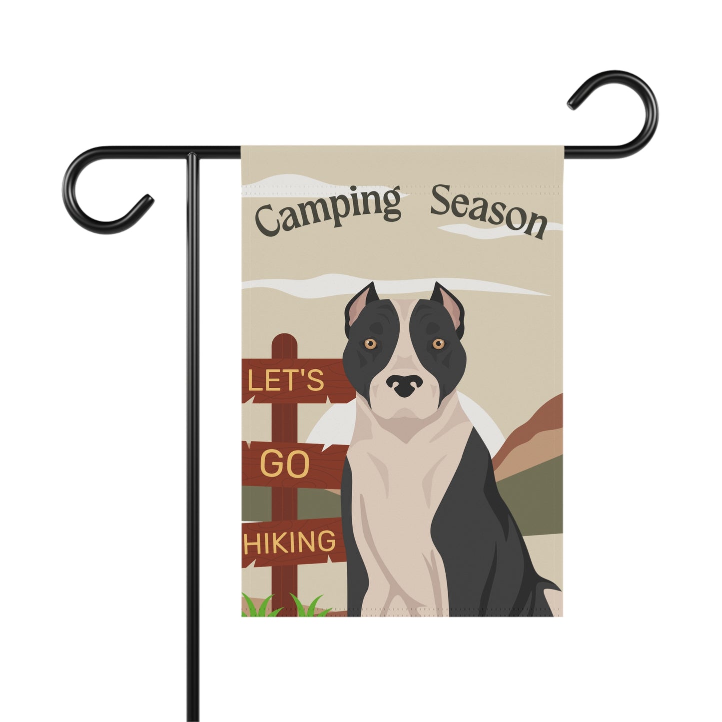American Staffordshire Terrier Dog Camping Garden Flag
