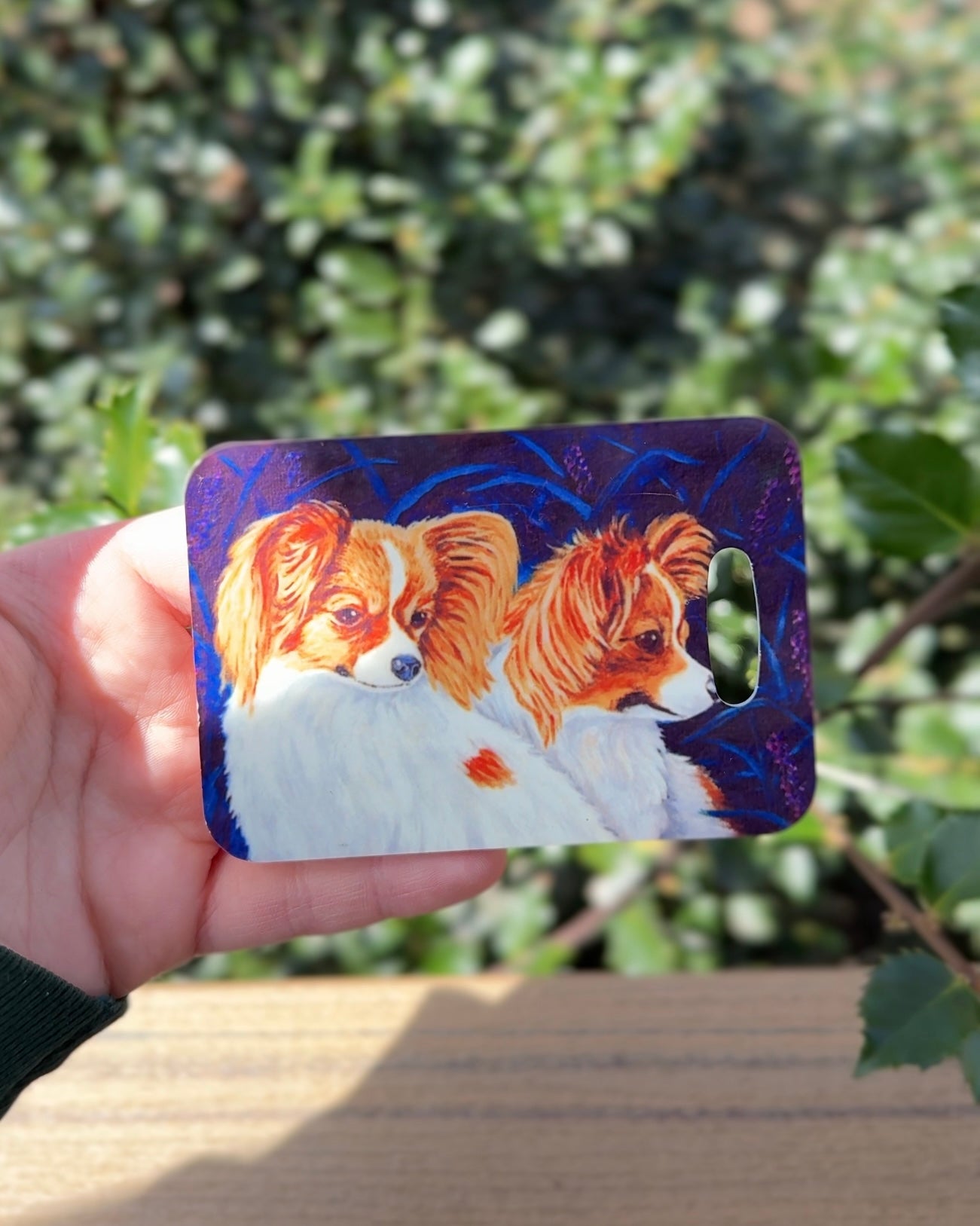 Papillon Dog Luggage Tag