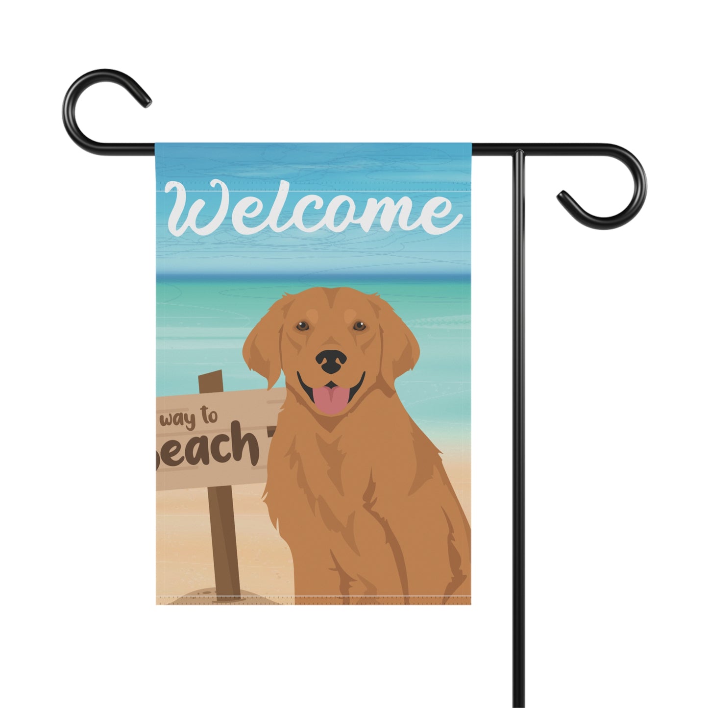 Golden Retriever Dog Garden Flag