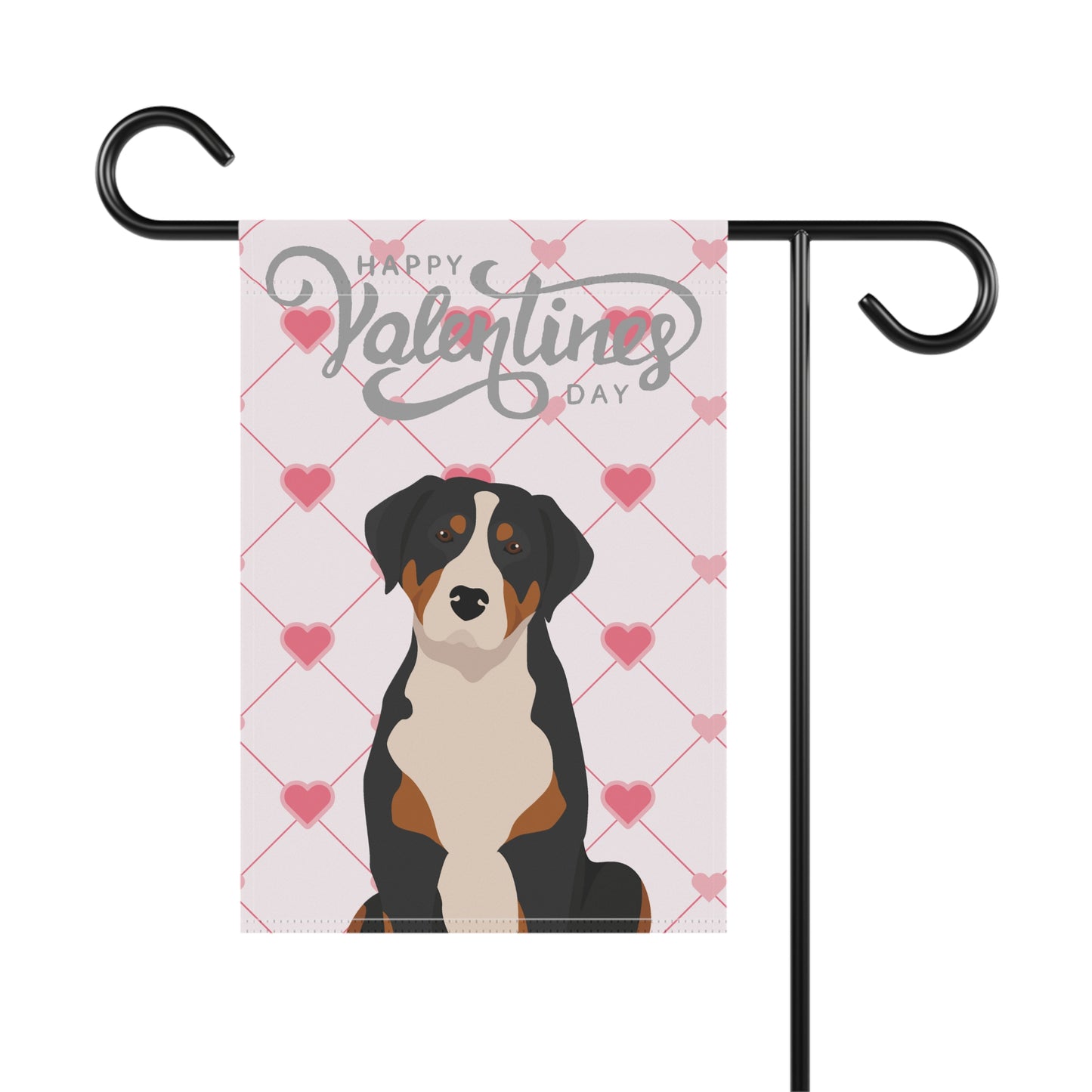 Greater Swiss Mountain Dog Dog Valentines Day Garden Flag