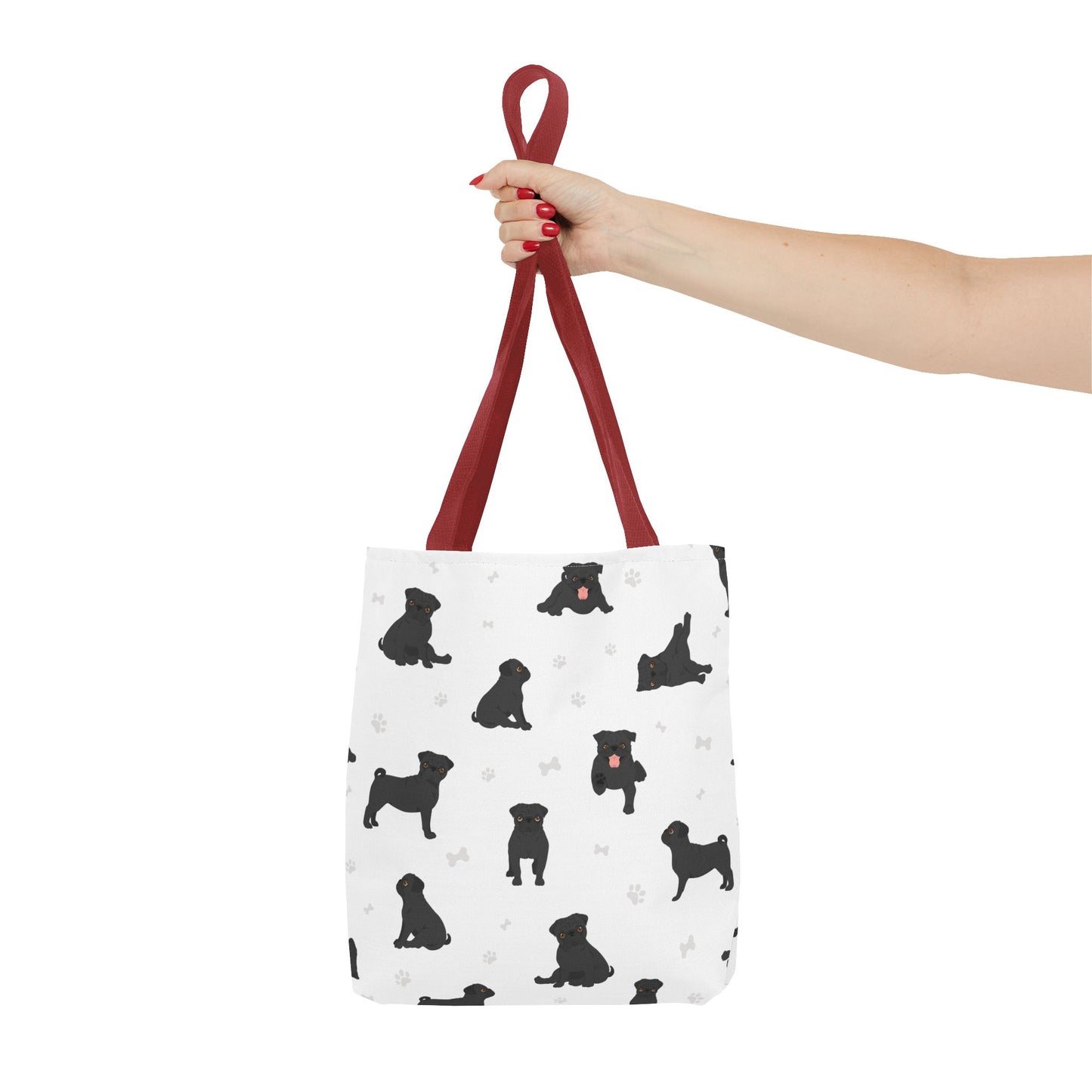 Pug Dog Tote Bag, Dog Mom Gift