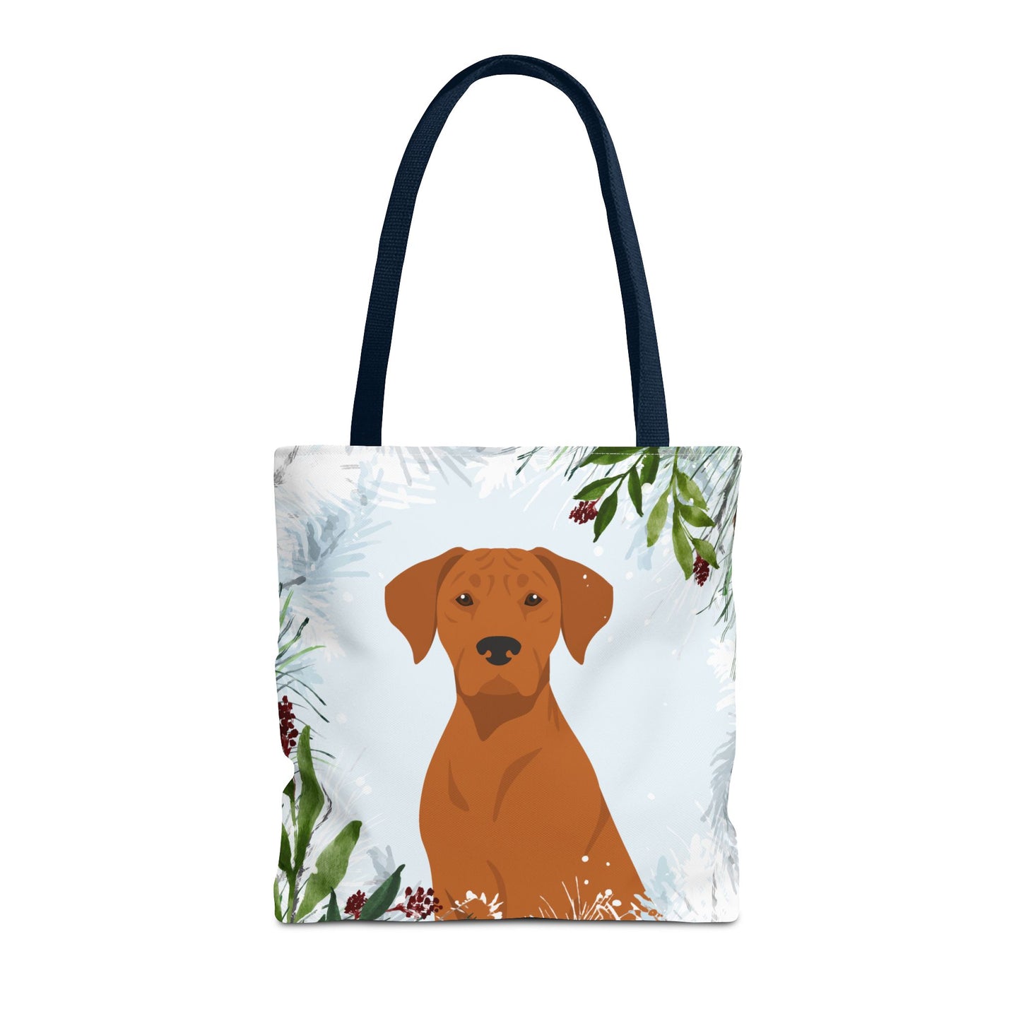 Rhodesian Ridgeback Dog Christmas Holiday Tote Bag 16x16