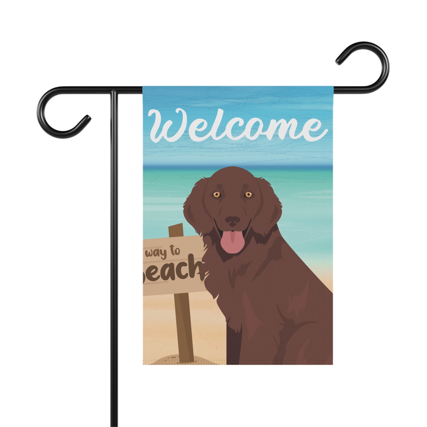 Flat Coated Retriever Dog Garden Flag