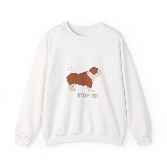 Bulldog Dog Unisex Heavy Blend Crewneck Sweatshirt