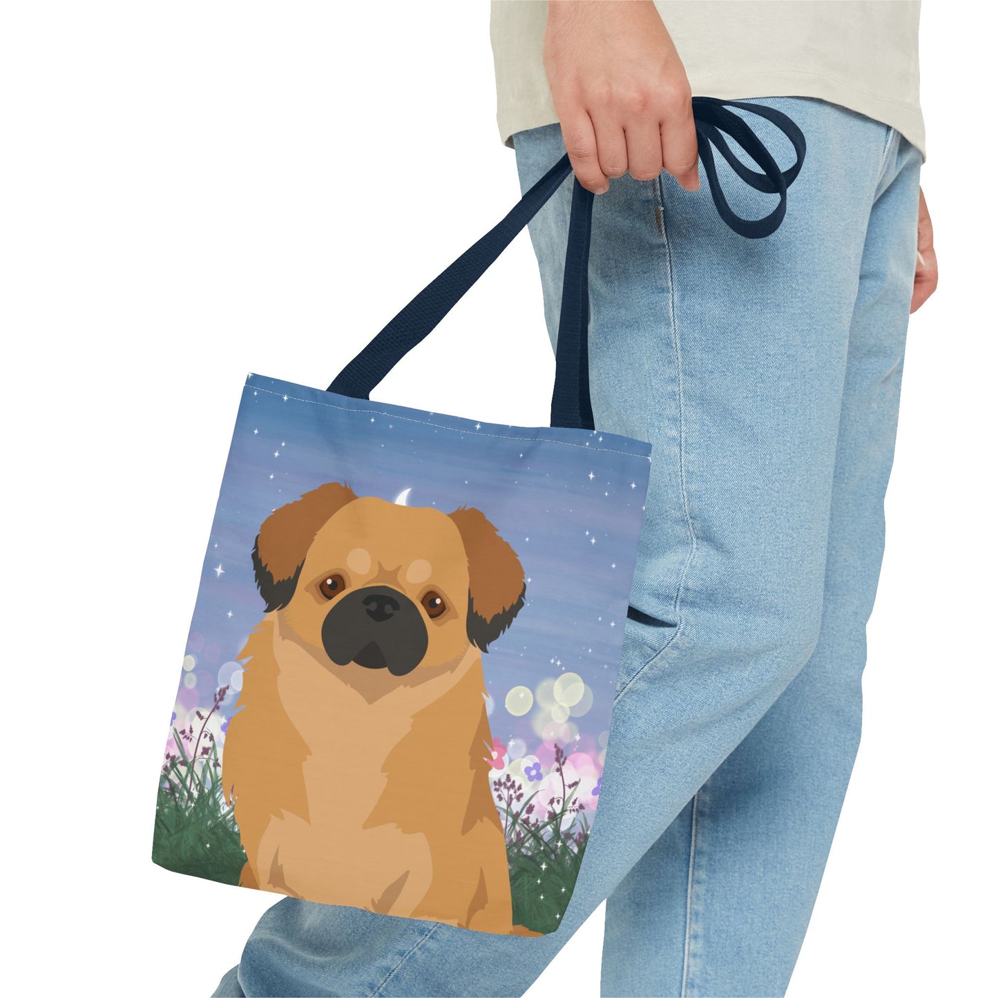 Tibetan Spaniel Dog Tote Bag 13x13